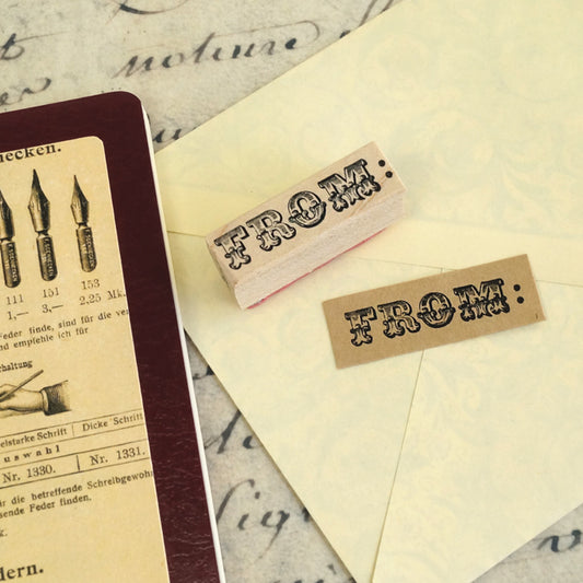 ラバースタンプ 100Proof Press #2677 FROM フロム