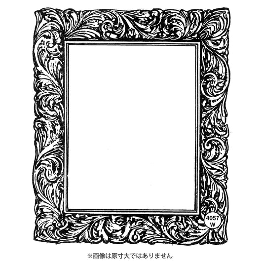 ラバースタンプ 100 Proof Press #4057 額縁 Gilded Picture Frame, Small