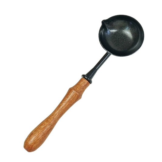 シーリングスタンプ スプーン < WAX OFF > フッ素樹脂加工 ブラック ワックス 溶解用 単品 adesso 封蝋 手紙 招待状 結婚式 diy シーリング ワックス おしゃれ かわいい ヴィンテージ 金属 ウッド