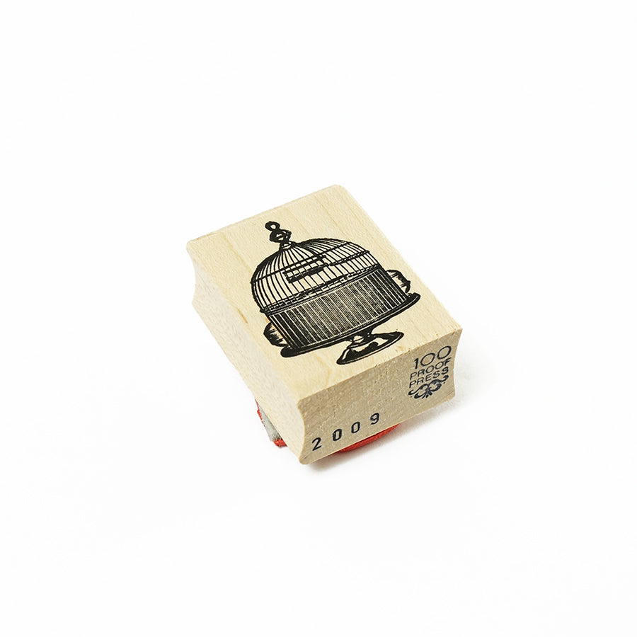 ラバースタンプ 輸入 100Proof Press 鳥かご Small Antique Birdcge #2009