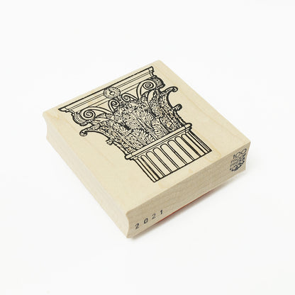 ラバースタンプ 輸入 100Proof Press Corinthian Capital #2021 コリント式柱頭