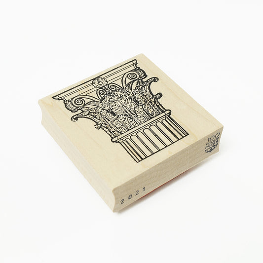 ラバースタンプ 輸入 100Proof Press Corinthian Capital #2021 コリント式柱頭