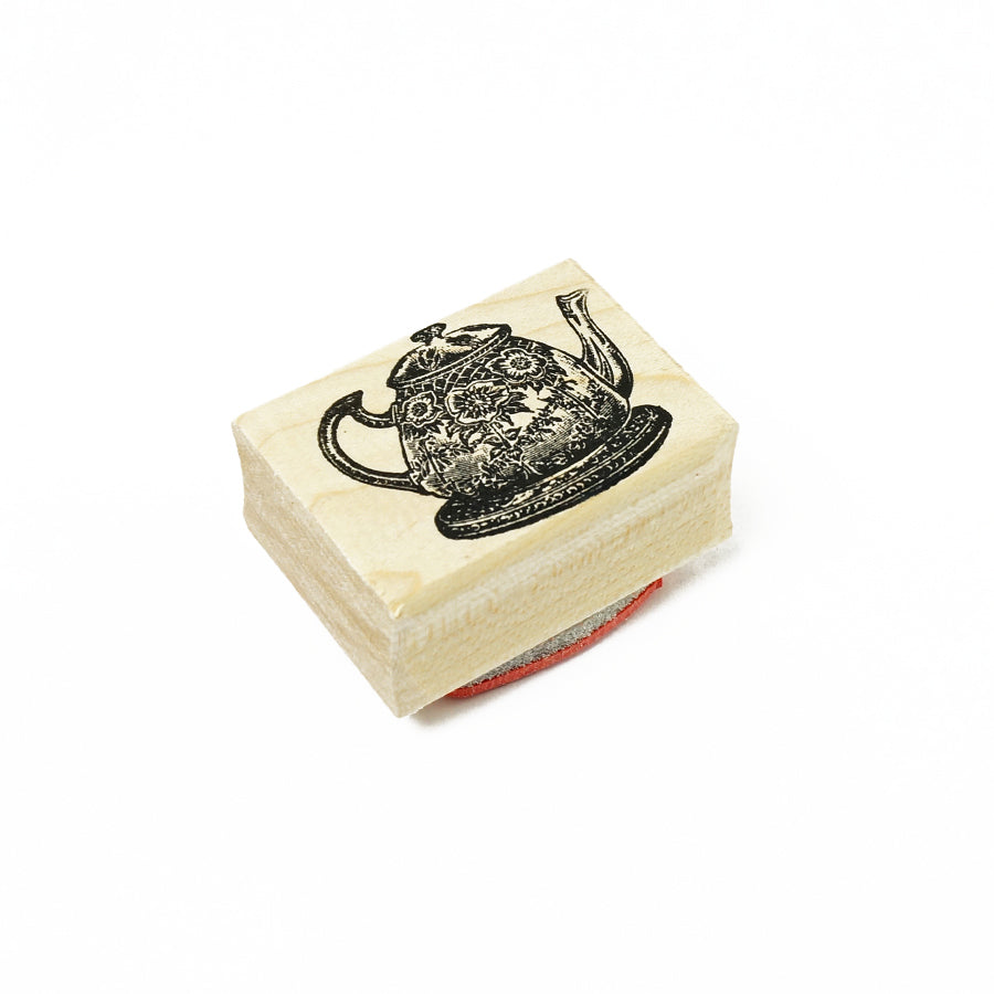 ラバースタンプ 輸入 100Proof Press ティーポット Ornate Teapot #3691