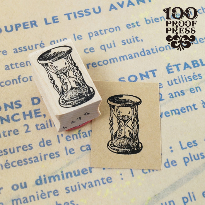輸入 スタンプ 100Proof Press 砂時計 Hourglass #4475