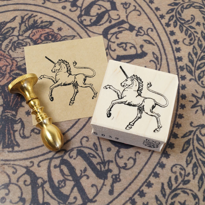 輸入 スタンプ 100Proof Press クレストユニコーン Crest Unicorn #5039