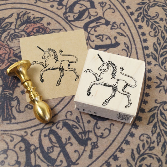 輸入 スタンプ 100Proof Press クレストユニコーン Crest Unicorn #5039