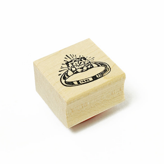 ラバースタンプ 輸入  100Proof Press 指輪 Square Ring #5172