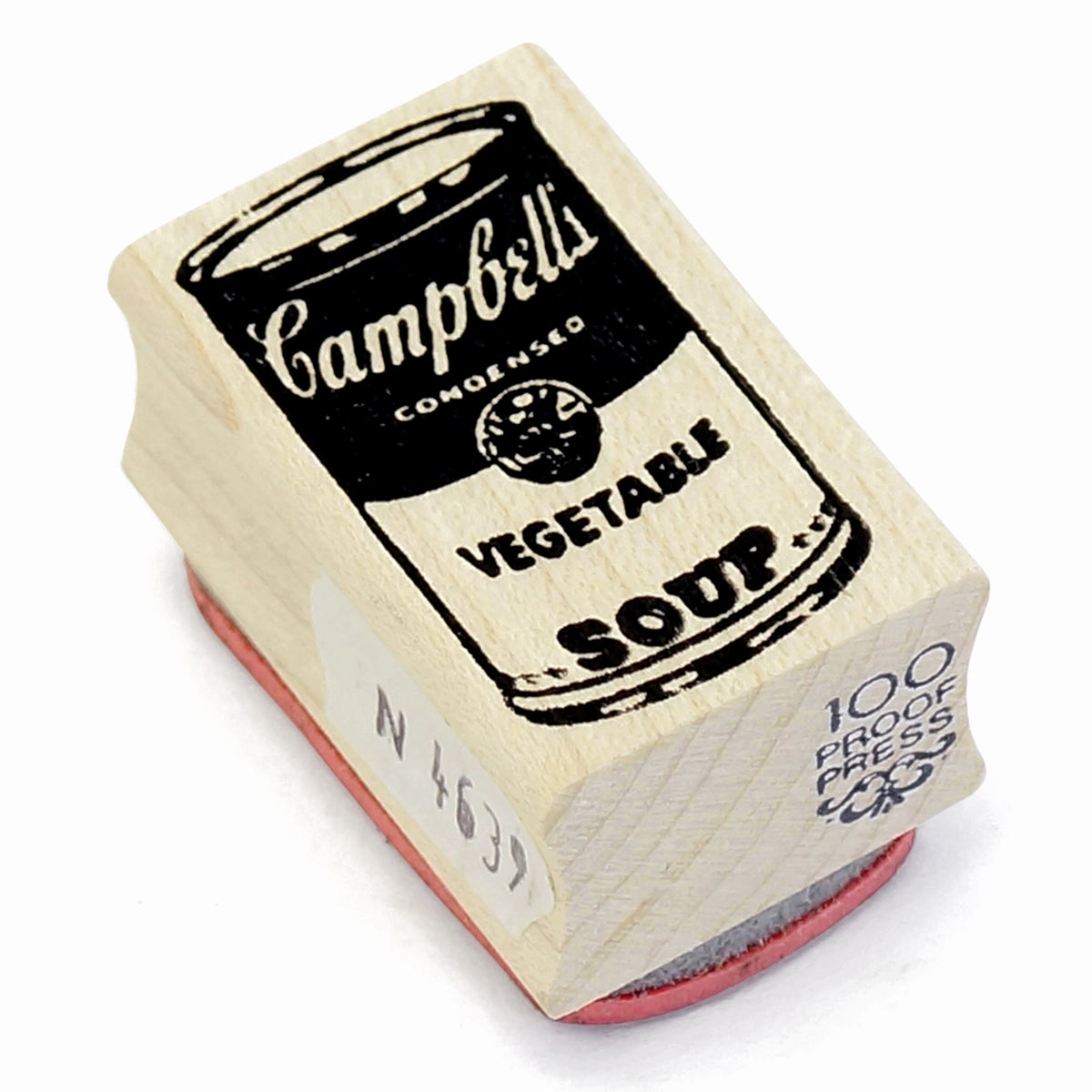 ラバースタンプ 100 Proof Press #4639 スープ缶 Soup Can