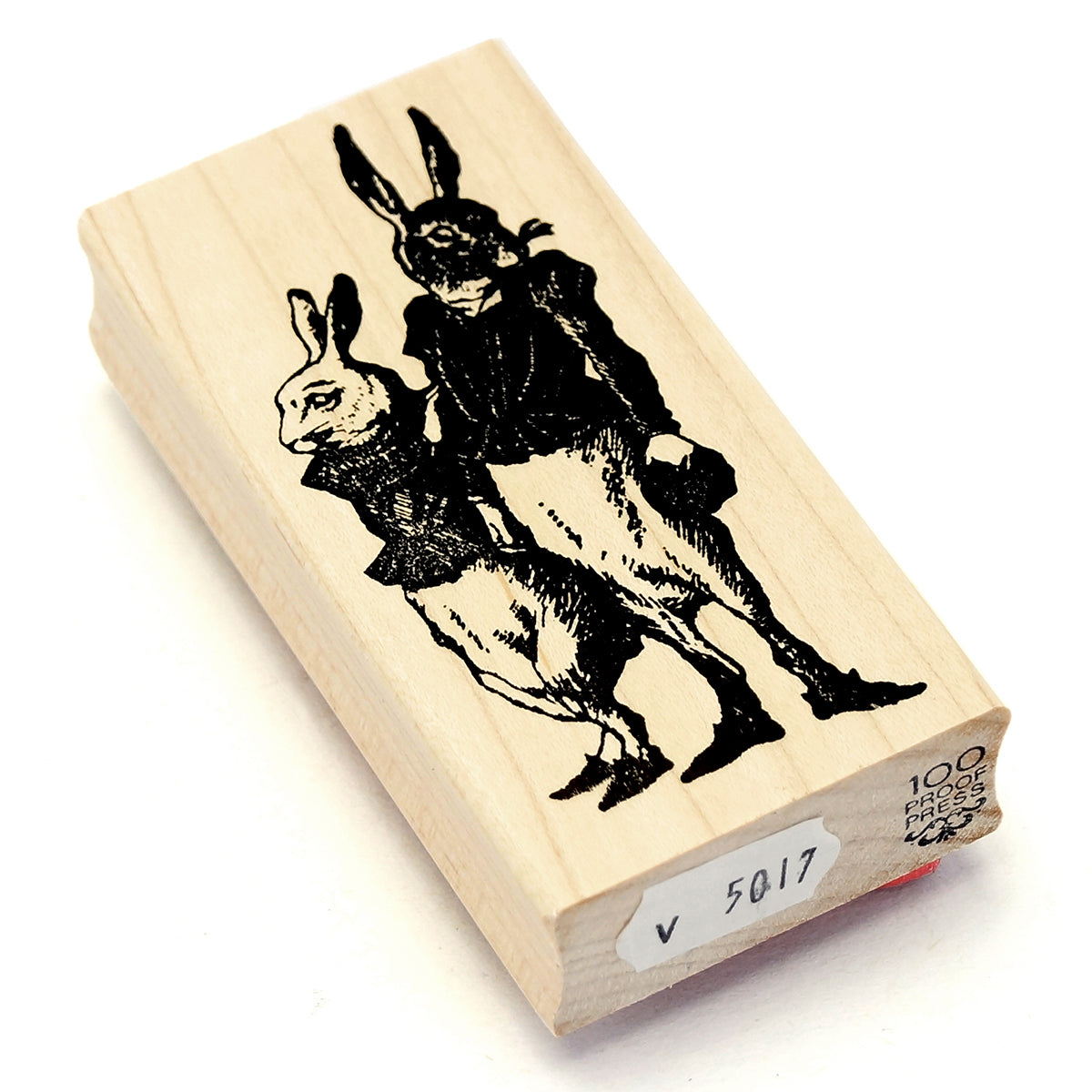 ラバースタンプ 100 Proof Press #5017 ハンサムラビット Handsome Hares
