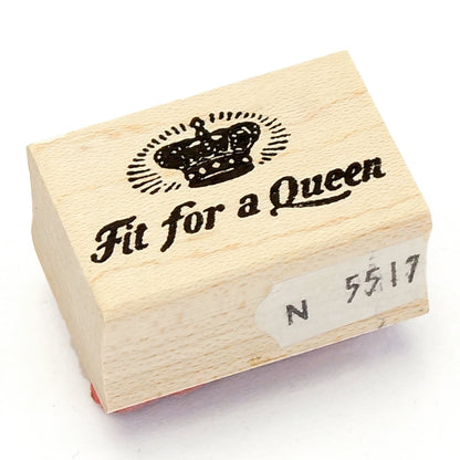 ラバースタンプ 100 Proof Press #5517 Fit For A Queen