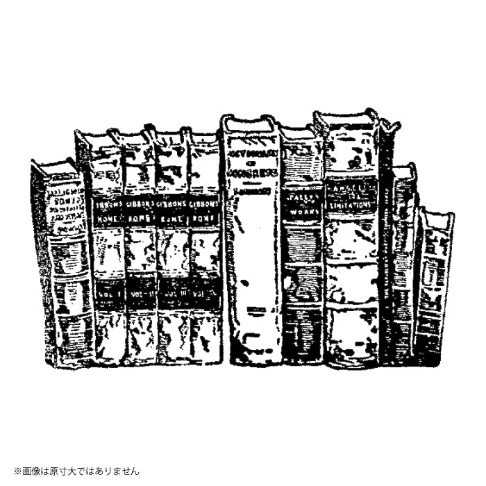 ラバースタンプ 100Proof Press #5537 Row of Books 並んだ本