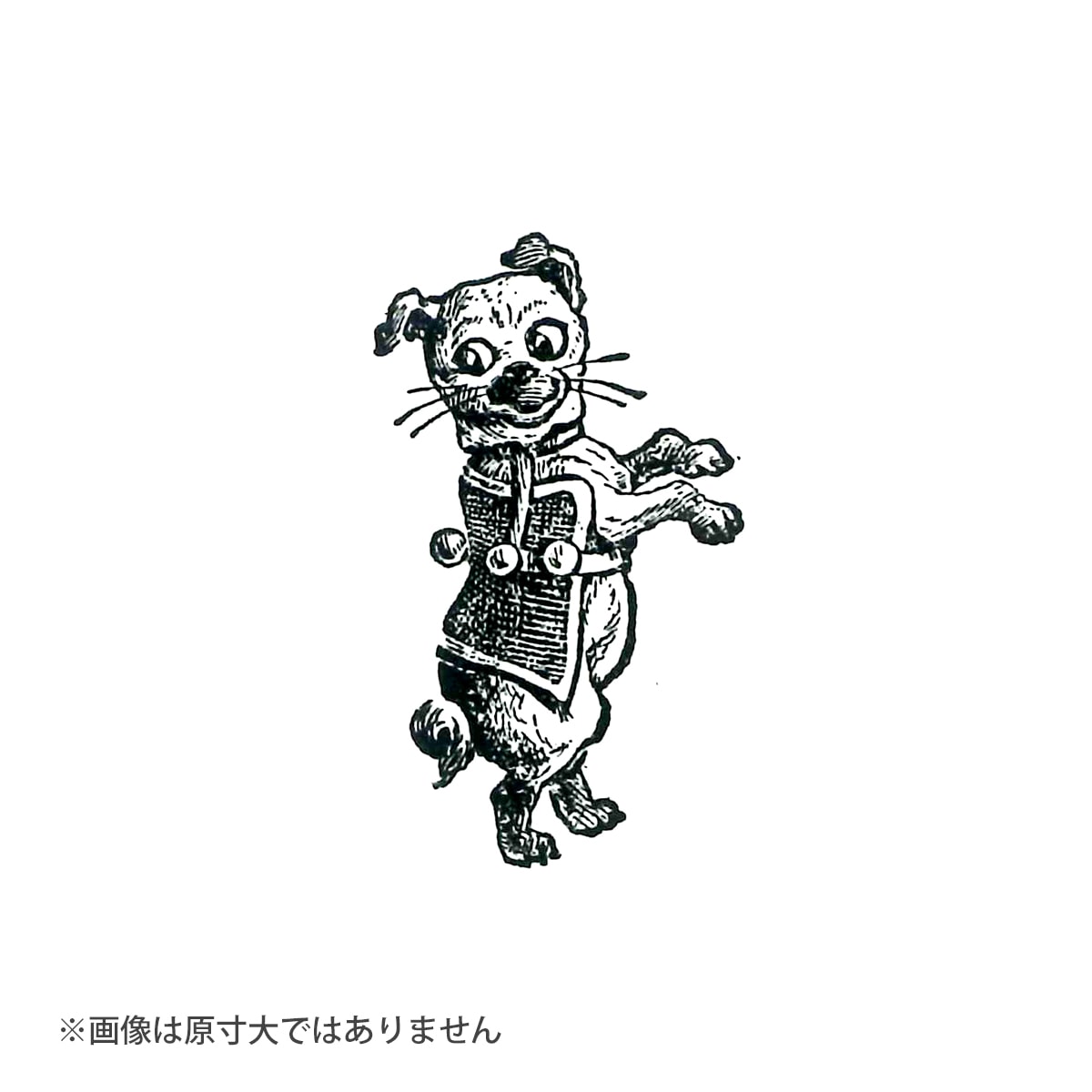 ラバースタンプ 100Proof Press #1555 サーカスドッグ Circus Dog