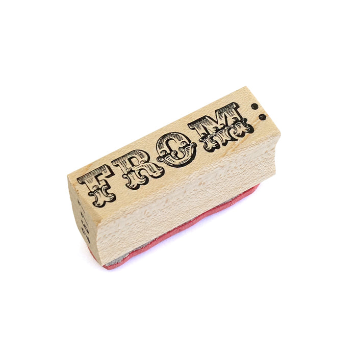 ラバースタンプ 100Proof Press #2677 FROM フロム