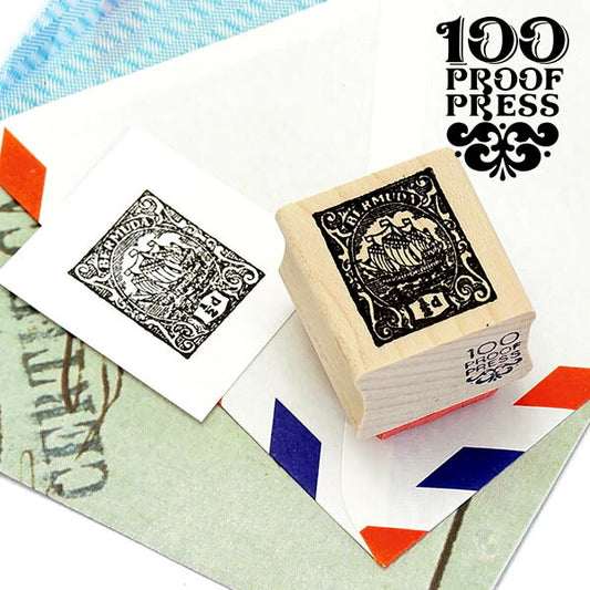 ラバースタンプ  #4093 Bermuda Ship Stamp 切手 バミューダ船