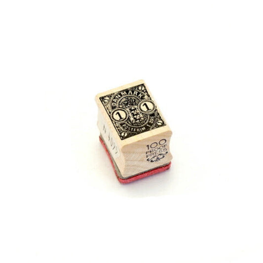 ラバースタンプ 100 Proof Press #4095 切手/デンマーク冠 Denmark Postage Stamp