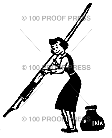 ラバースタンプ 輸入 100Proof Press Large Ink Pen #4704 大きなインクペン