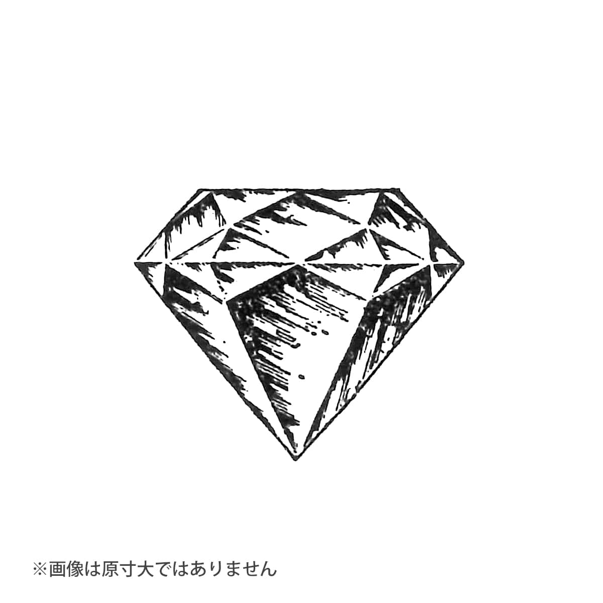 ラバースタンプ 100 Proof Press #4731 ダイヤモンド Brilliant Cut Diamond