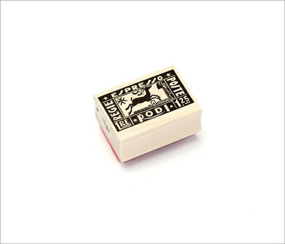 ラバースタンプ 100 Proof Press #4782 切手/イタリアエスプレッソ Italy Espresso Post