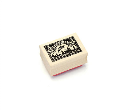 ラバースタンプ 100 Proof Press #4784 切手/ドイツplane Flugpost German Plane Post