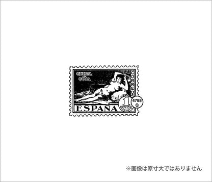 ラバースタンプ 100 Proof Press #4788 切手/スペイン Goya Nude Post