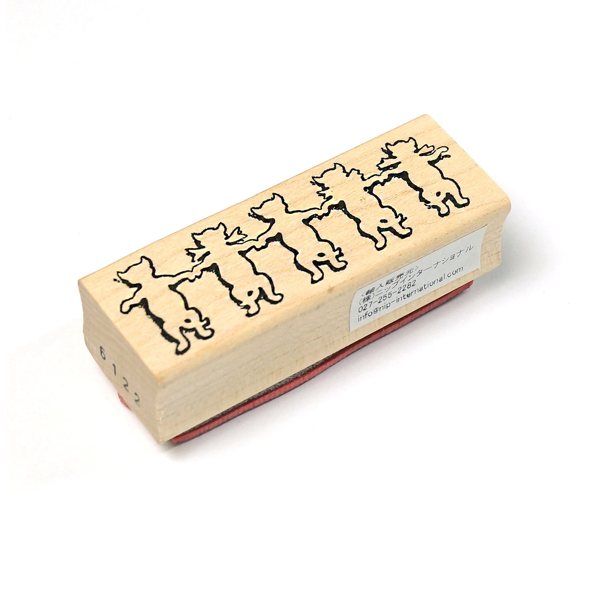 ラバースタンプ 100Proof Press #6122 Cutout Paper Cats 猫の切り絵