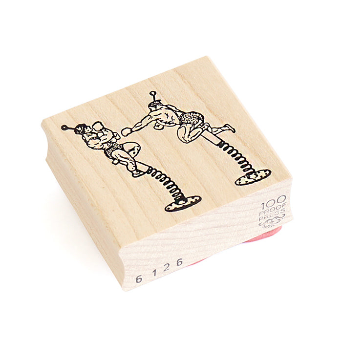 ラバースタンプ 輸入  100Proof Press ボクサーズオンスプリング Boxers on Springs! #6126