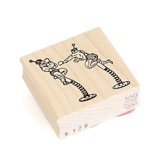 ラバースタンプ 輸入  100Proof Press ボクサーズオンスプリング Boxers on Springs! #6126