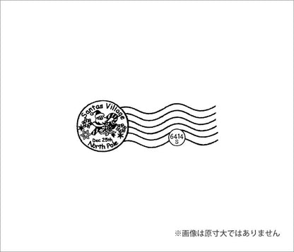 ラバースタンプ  100 Proof Press #6414_消印/クリスマス North Pole Cancellation Mark