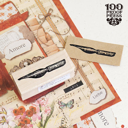 ラバースタンプ 輸入  100Proof Press ペンニブ Pen Nib #6622