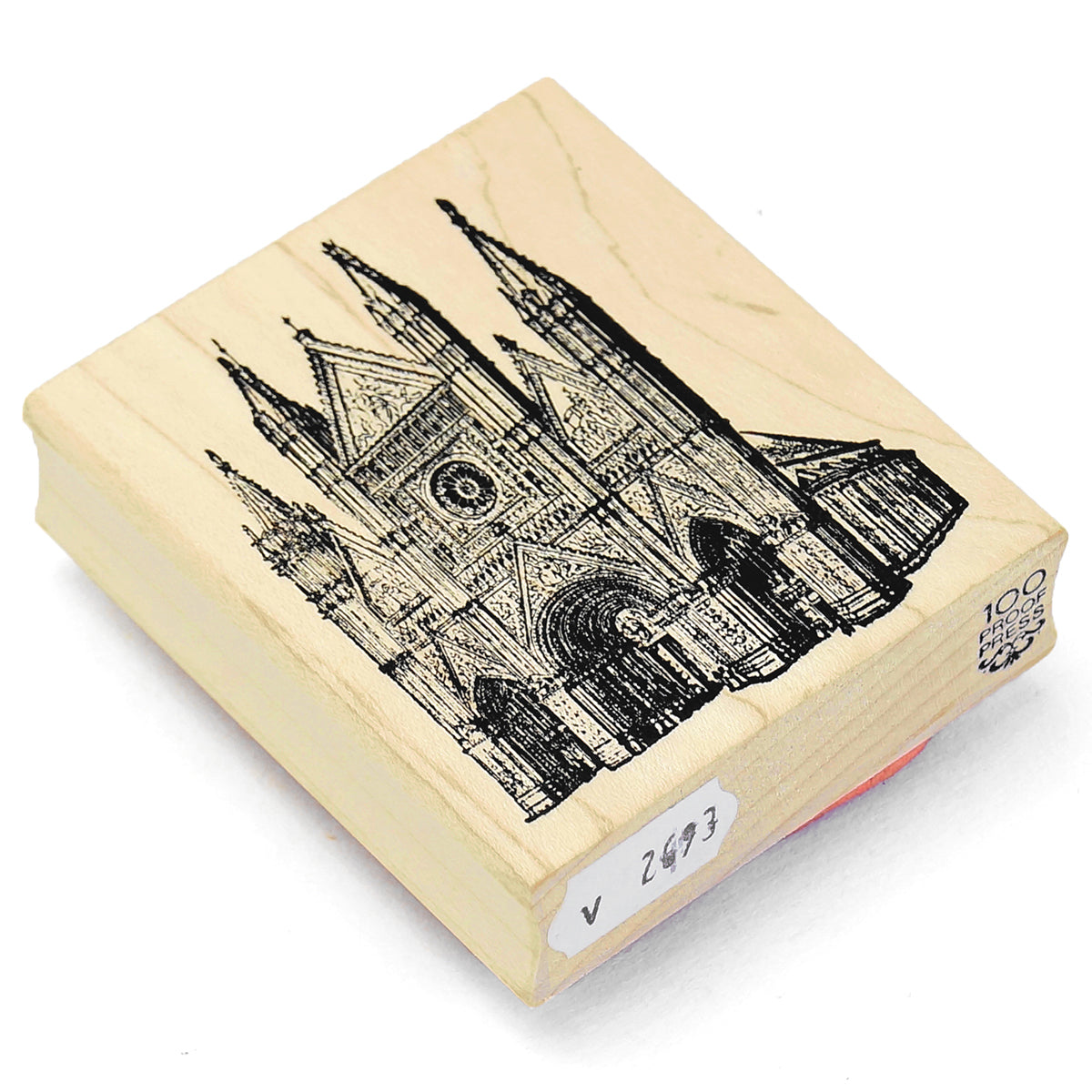 ラバースタンプ 100 Proof Press #2693 ノートルダム大聖堂 Notre Dame Cathedral