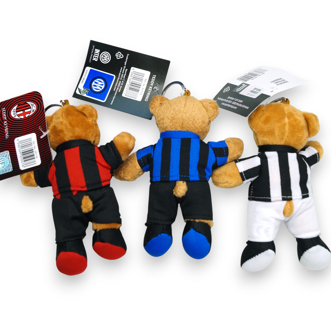 TEDDY KEYRING テディ キーリング イタリア サッカー オフィシャル Sportbear インテル ユヴェントス ACミラン 直輸入 ITALY SOCCER REMEMBER MI