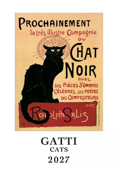 2027年 カレンダー GATTI ねこ 35×50 イタリア製 直輸入 壁掛け 大判 おしゃれ アート ISTITUTO FOTOCROMO ITALIANO / I.F.I  ヴィンテージ 猫  イタリア