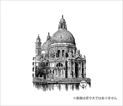 ラバースタンプ 100 Proof Press #5470 ベネチア教会 Venician Church