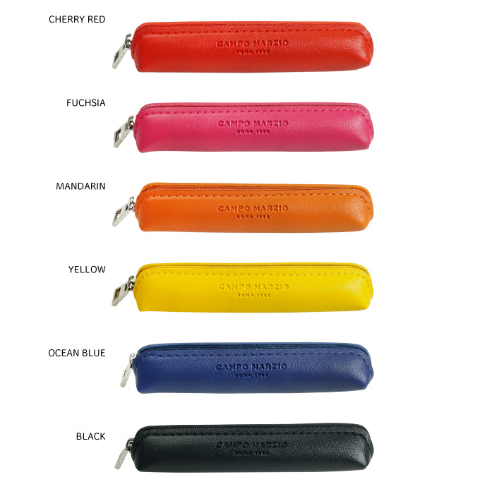 CAMPO MARZIO MINI PEN CASE ペンケース ミニサイズ イタリア ブランド 文具 筆箱 ペン入れ ギフト プレゼント 誕生日 メンズ レディース おしゃれ カラフル シンプル 合皮 レザー