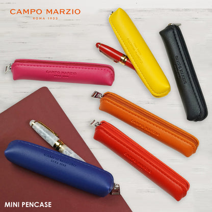 CAMPO MARZIO MINI PEN CASE ペンケース ミニサイズ イタリア ブランド 文具 筆箱 ペン入れ ギフト プレゼント 誕生日 メンズ レディース おしゃれ カラフル シンプル 合皮 レザー