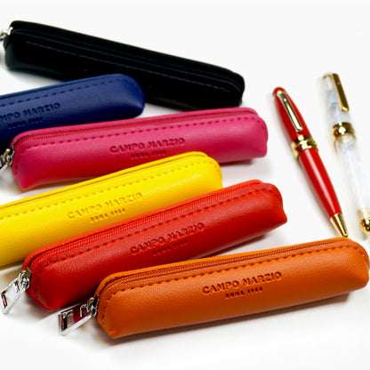 CAMPO MARZIO MINI PEN CASE ペンケース ミニサイズ イタリア ブランド 文具 筆箱 ペン入れ ギフト プレゼント 誕生日 メンズ レディース おしゃれ カラフル シンプル 合皮 レザー