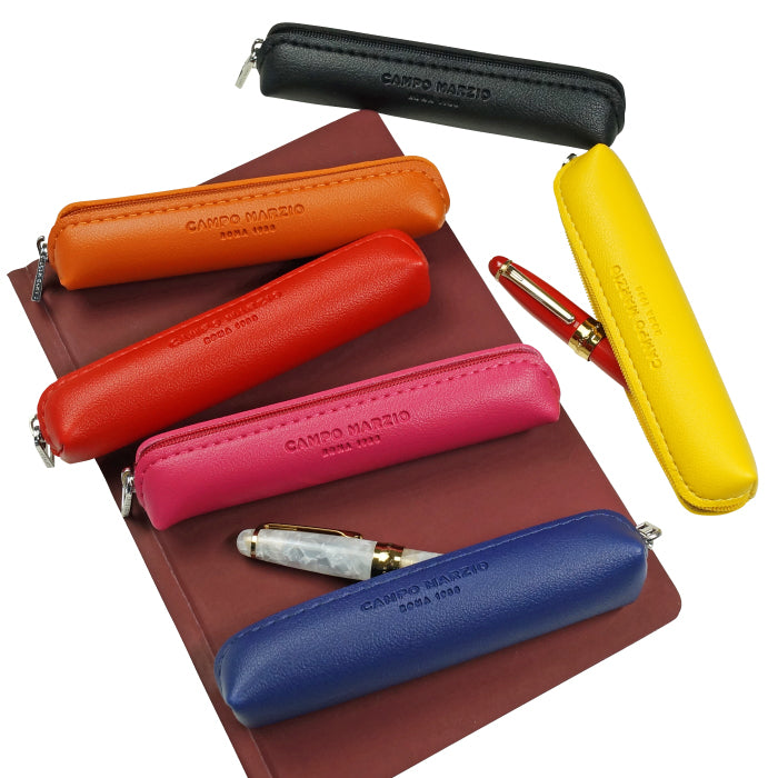 CAMPO MARZIO MINI PEN CASE ペンケース ミニサイズ イタリア ブランド 文具 筆箱 ペン入れ ギフト プレゼント 誕生日 メンズ レディース おしゃれ カラフル シンプル 合皮 レザー