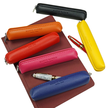 CAMPO MARZIO MINI PEN CASE ペンケース ミニサイズ イタリア ブランド 文具 筆箱 ペン入れ ギフト プレゼント 誕生日 メンズ レディース おしゃれ カラフル シンプル 合皮 レザー