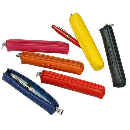CAMPO MARZIO MINI PEN CASE ペンケース ミニサイズ イタリア ブランド 文具 筆箱 ペン入れ ギフト プレゼント 誕生日 メンズ レディース おしゃれ カラフル シンプル 合皮 レザー