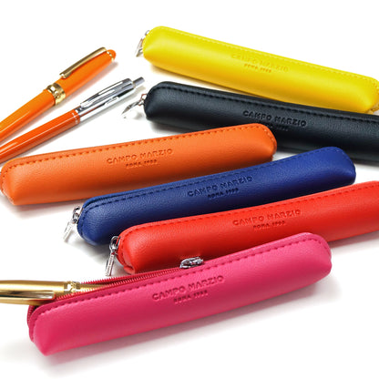 CAMPO MARZIO PEN CASE レギュラーサイズ ペンケース イタリア ブランド 文具 筆箱 ペン入れ ギフト プレゼント 誕生日 メンズ レディース おしゃれ カラフル シンプル 合皮 レザー