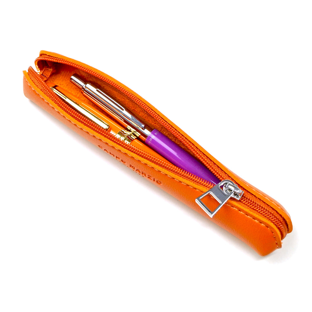 CAMPO MARZIO PEN CASE レギュラーサイズ ペンケース イタリア ブランド 文具 筆箱 ペン入れ ギフト プレゼント 誕生日 メンズ レディース おしゃれ カラフル シンプル 合皮 レザー